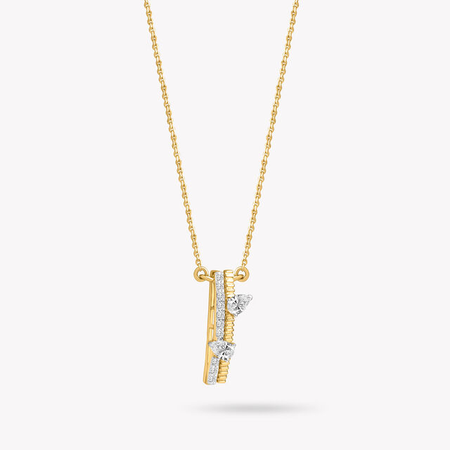 Split Statement Pendant With Chain,,hi-res image number null