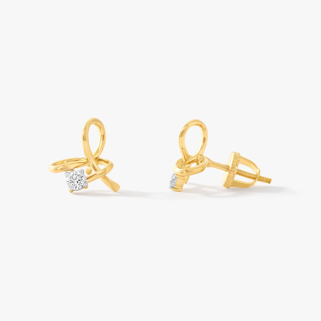 Whimsical Twist Stud Earrings,,hi-res image number null