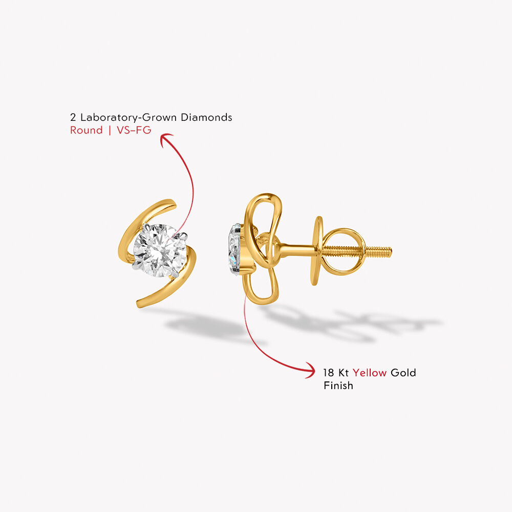 Caught In A Loop Stud Earrings,,hi-res image number null