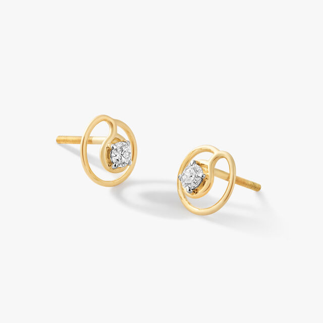 Swirl Away Stud Earrings,,hi-res image number null