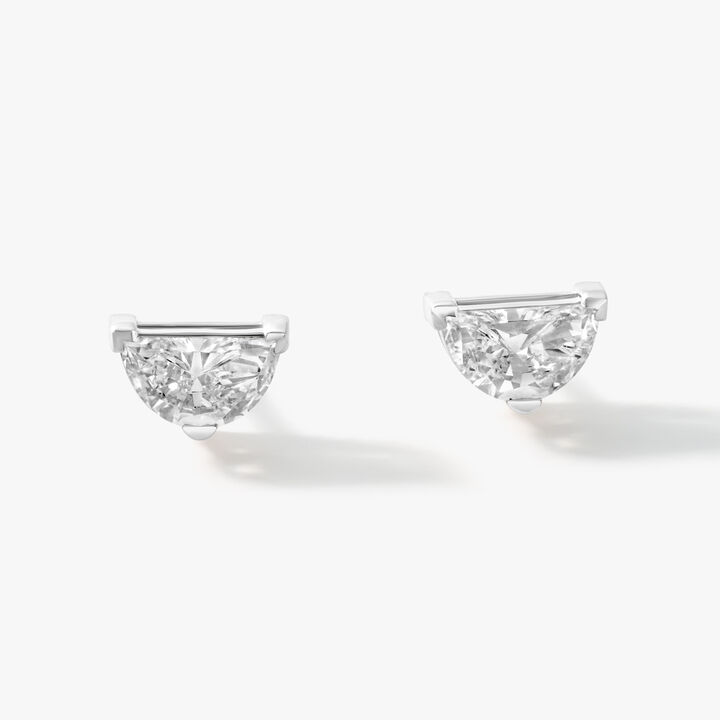 Half Moon On Purpose Stud Earrings
