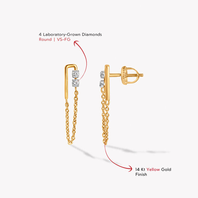 Chain Reaction Drop Earrings,,hi-res image number null