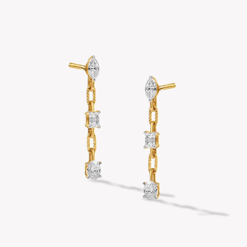 Cut By Cut Drop Earrings,,hi-res image number null