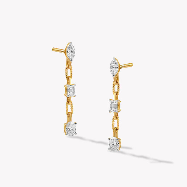 Cut By Cut Drop Earrings,,hi-res image number null