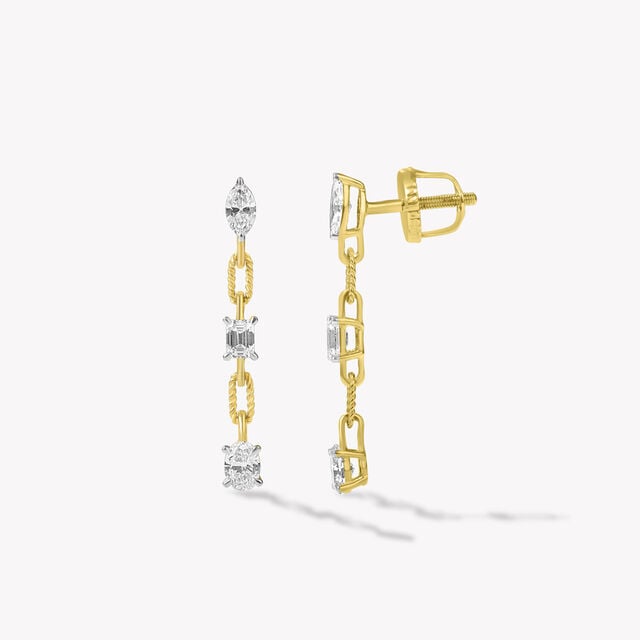 Cut By Cut Drop Earrings,,hi-res image number null