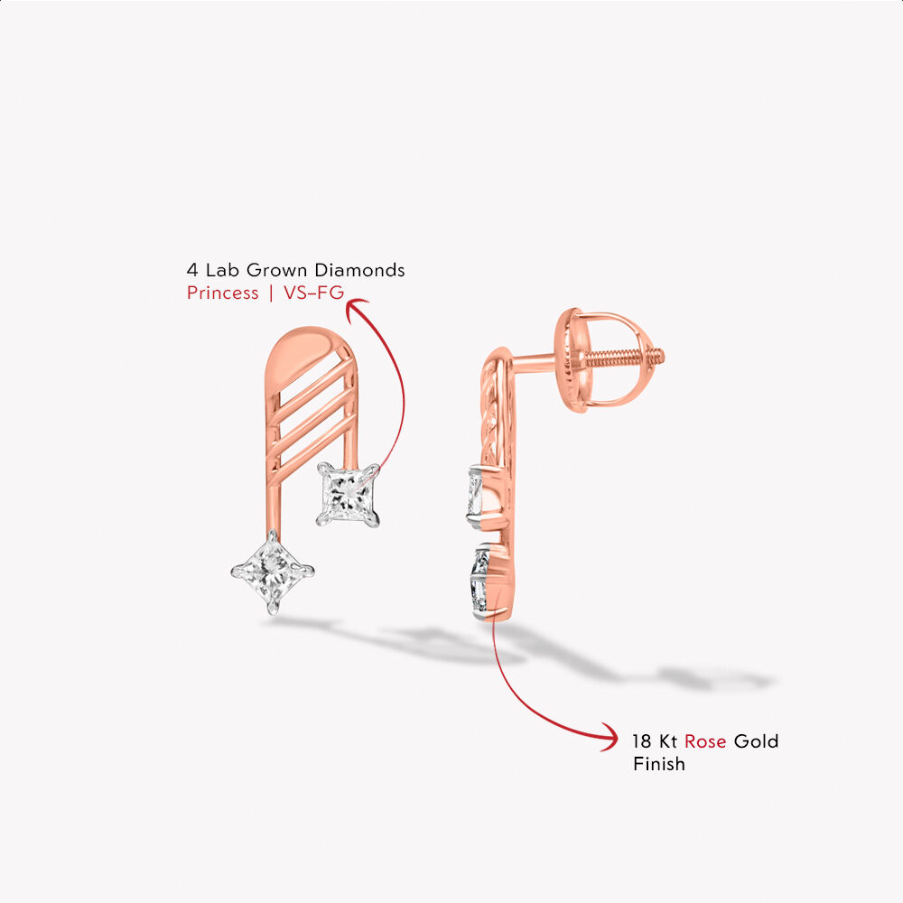 Out Of Line Stud Earrings,,hi-res image number null