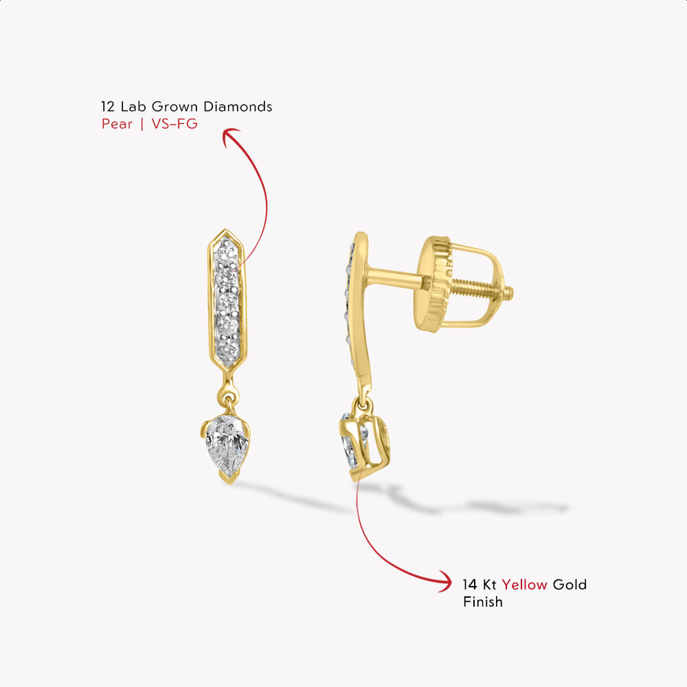 Line To Light Drop Earrings,,hi-res image number null