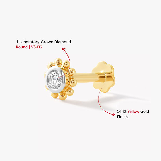 Bead of Sunshine Nosepin,,hi-res image number null