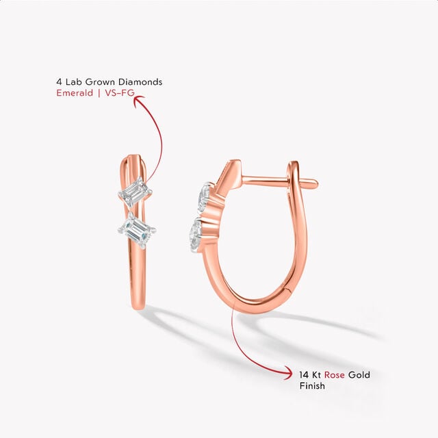 Emerald In A Hoop Earrings,,hi-res image number null