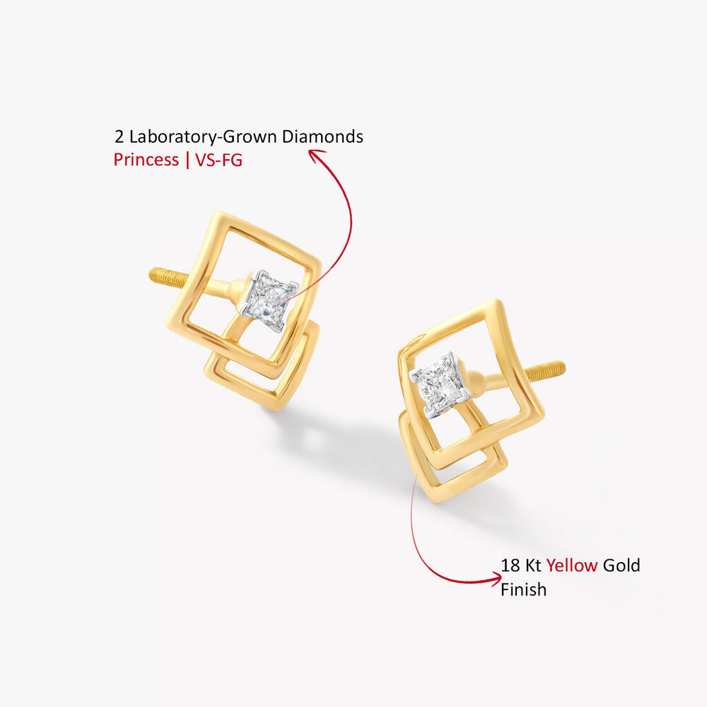 Frame Game Stud Earrings,,hi-res image number null