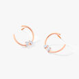 Elara Orange Peel Hoops,,hi-res image number null