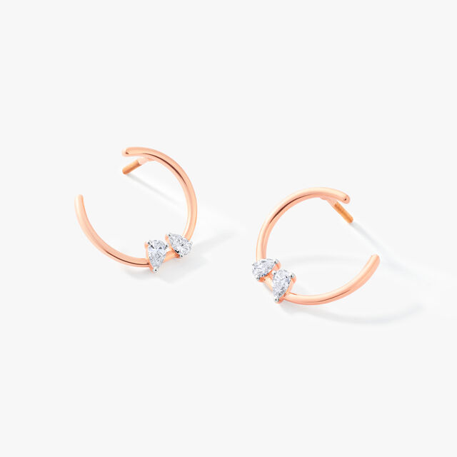 Elara Orange Peel Hoops,,hi-res image number null