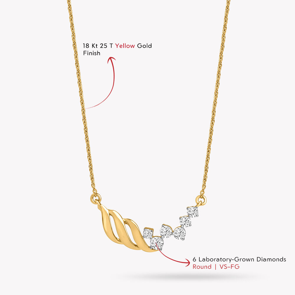 Curve Obsession Pendant With Chain,,hi-res image number null