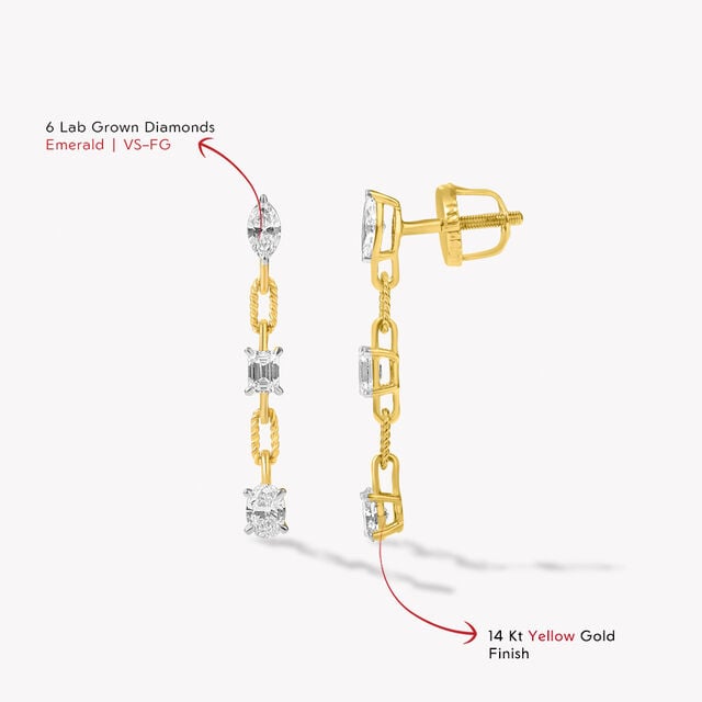 Cut By Cut Drop Earrings,,hi-res image number null