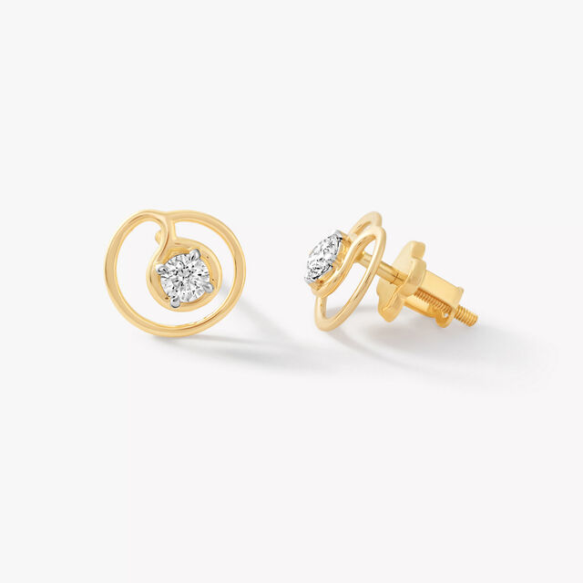 Swirl Away Stud Earrings,,hi-res image number null
