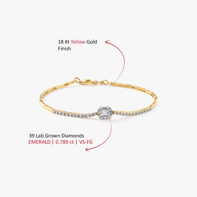 Emeraldia Halo Line Bracelet,,hi-res image number null