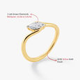 Marqelle Curve Solitaire Ring,,hi-res image number null