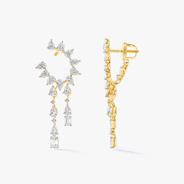 Orange Peel Drop Earrings,,hi-res image number null