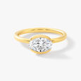 Elysia Oval Half Bezel Ring,,hi-res image number null