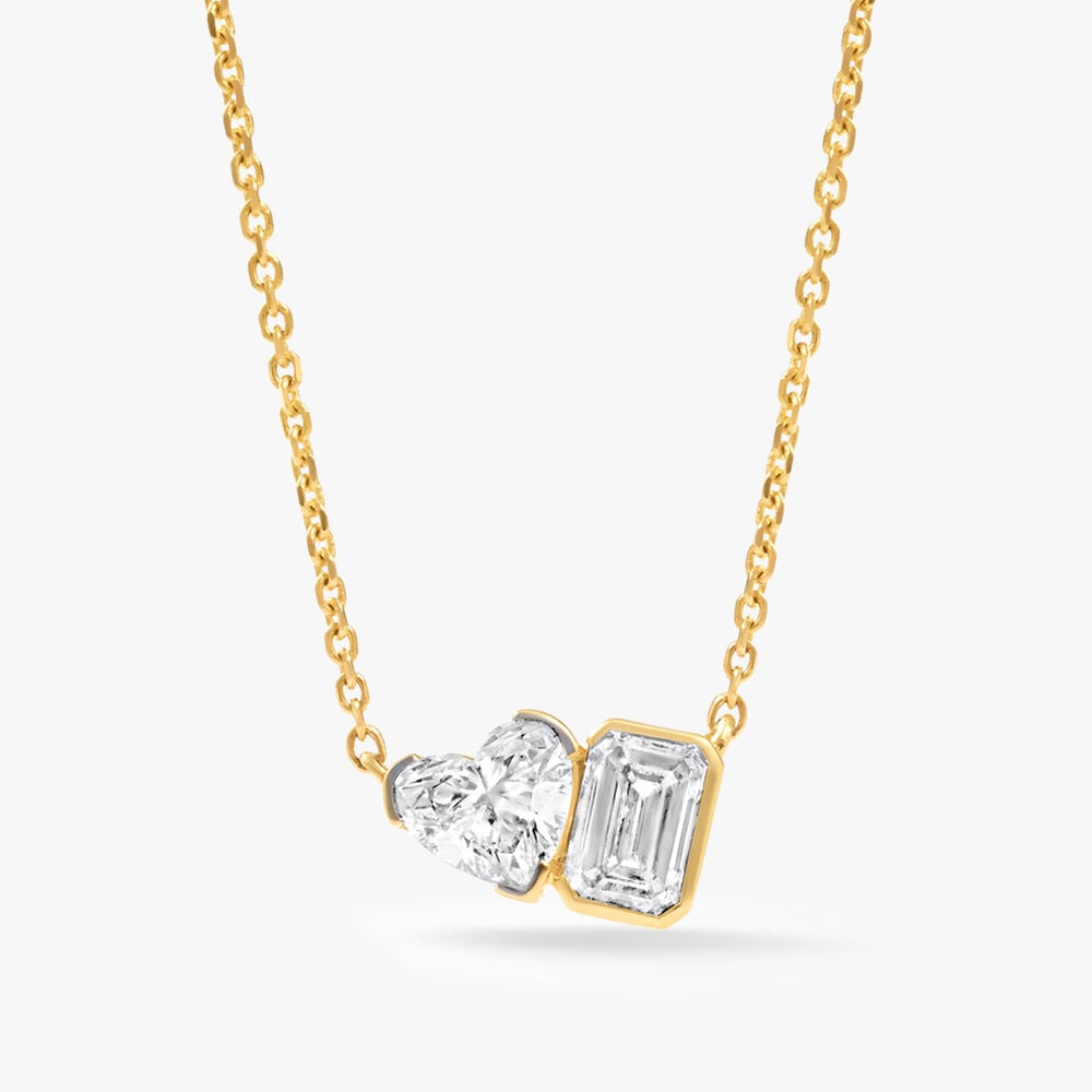 Heart Meets Emerald Pendant with Chain,,hi-res image number null