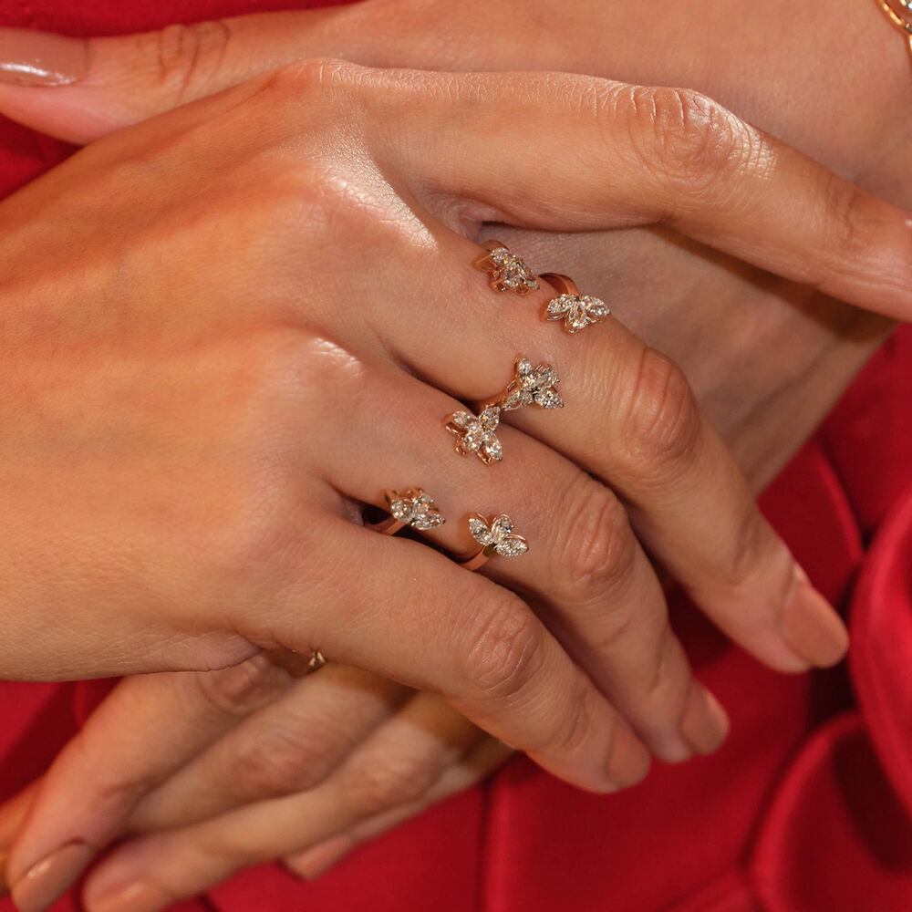 Two Finger Wildflower Ring,,hi-res image number null