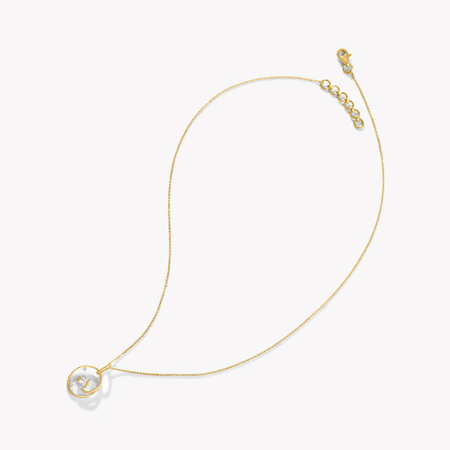 Floral Aura Pendant With Chain,,hi-res image number null