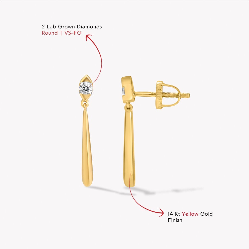 Vertical Drama Drop Earrings,,hi-res image number null