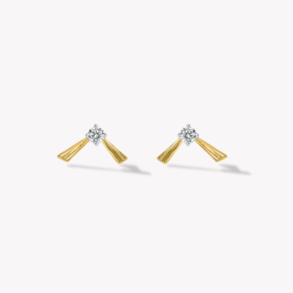 Scattered Edge Stud Earrings,,hi-res image number null
