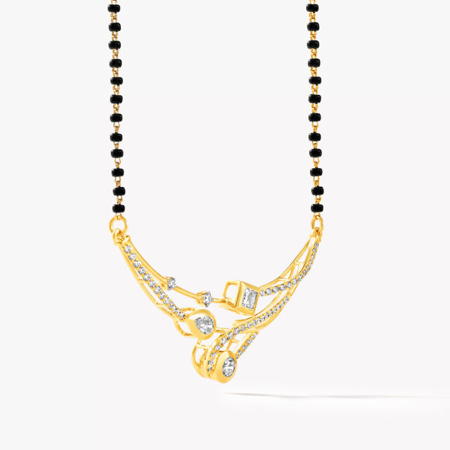 Wave Theory Mangalsutra,,hi-res image number null