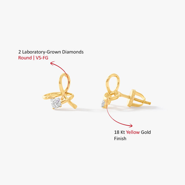 Whimsical Twist Stud Earrings,,hi-res image number null