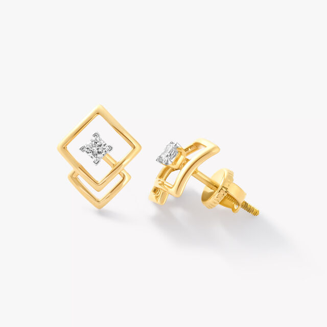 Frame Game Stud Earrings,,hi-res image number null