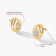Aureon Pear Glow Studs,,hi-res image number null