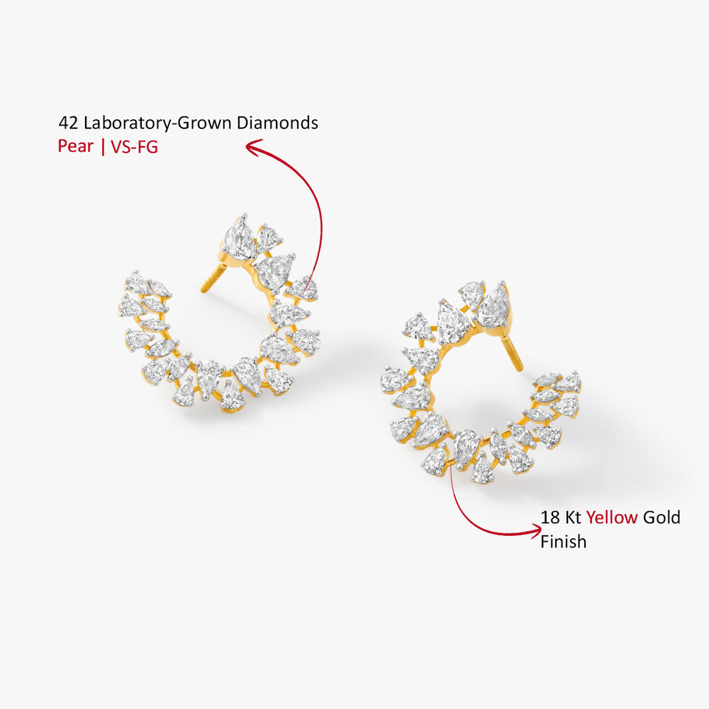 Orange Peel Stud Earrings,,hi-res image number null