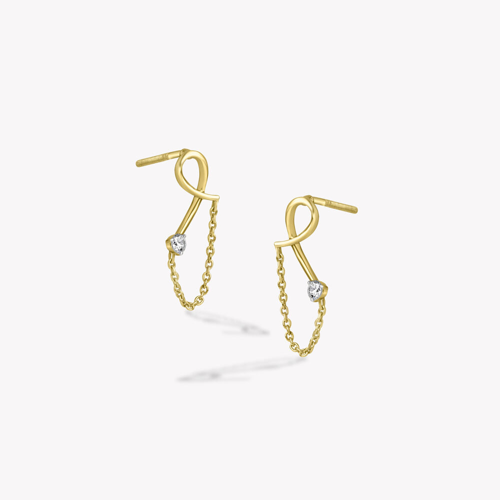 Hooked And Flowing Drop Earrings,,hi-res image number null