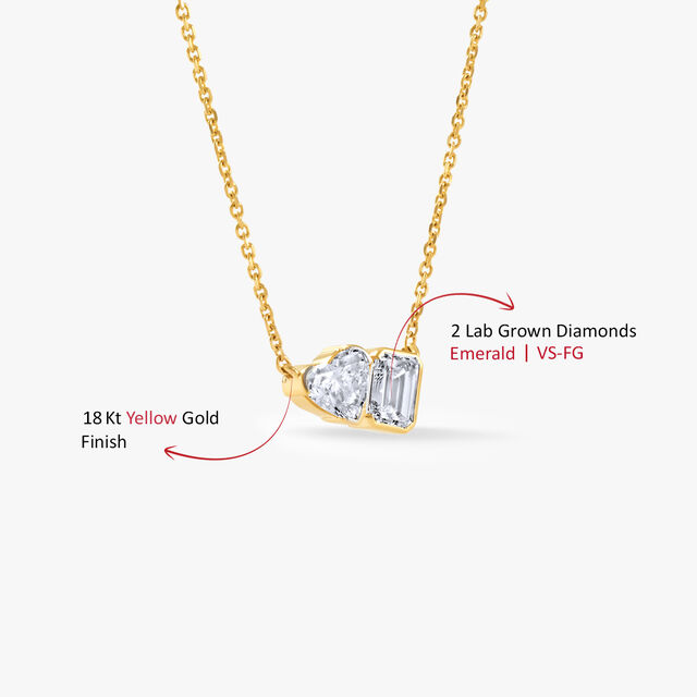 Heart Meets Emerald Pendant with Chain,,hi-res image number null