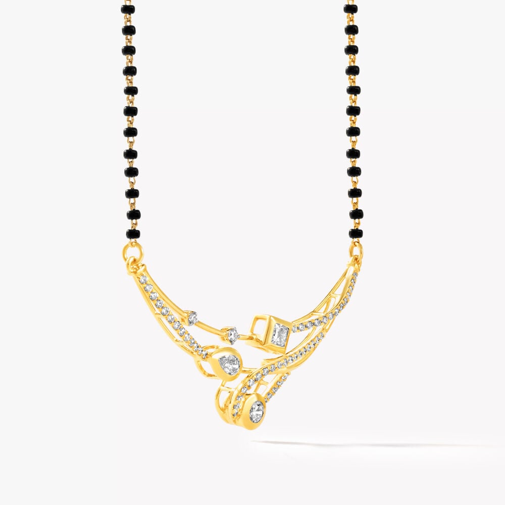 Wave Theory Mangalsutra,,hi-res image number null