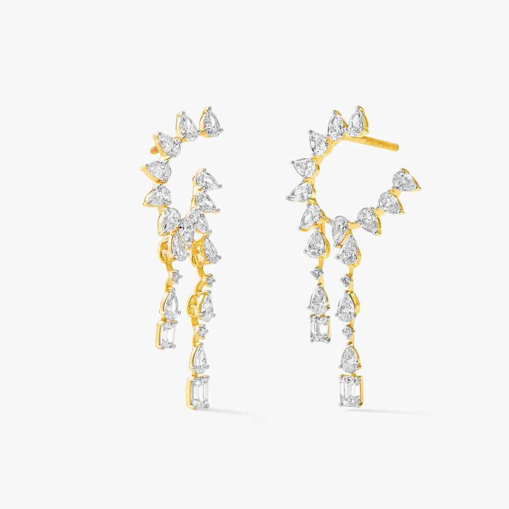 Orange Peel Drop Earrings,,hi-res image number null