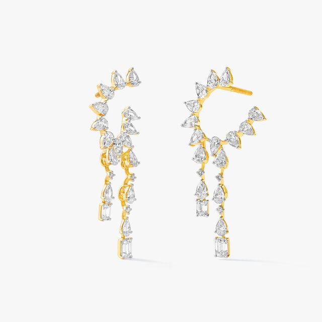 Orange Peel Drop Earrings,,hi-res image number null