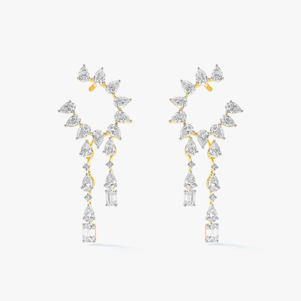 Orange Peel Drop Earrings,,hi-res image number null