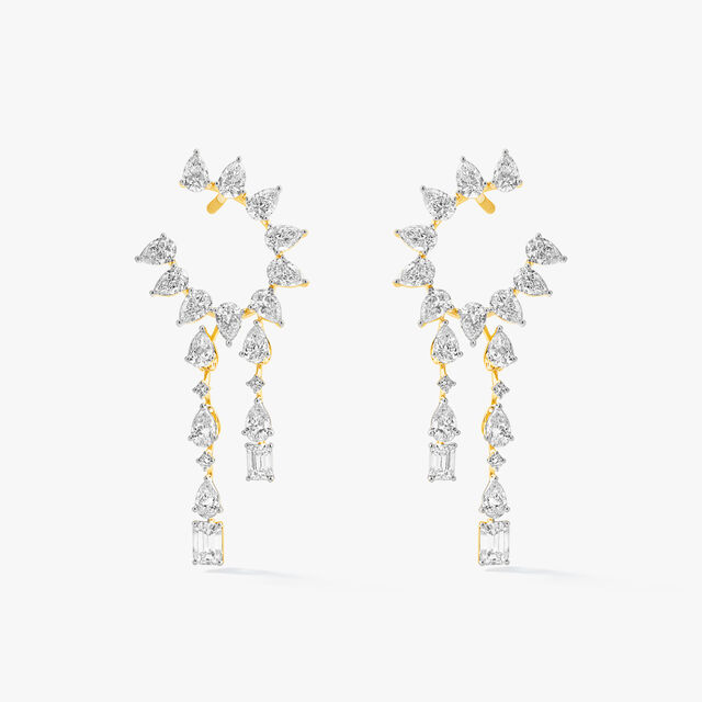 Orange Peel Drop Earrings,,hi-res image number null