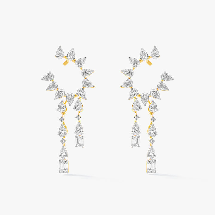 Orange Peel Drop Earrings