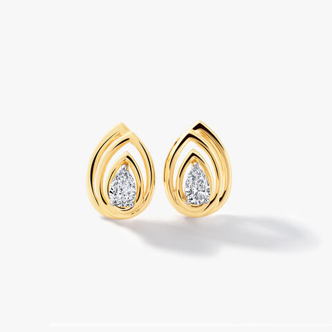 Aureon Pear Glow Studs