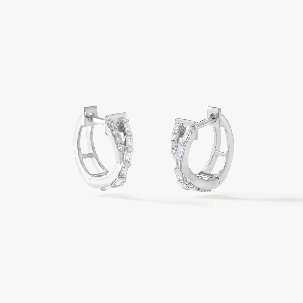 Baguette Hoop Earrings,,hi-res image number null