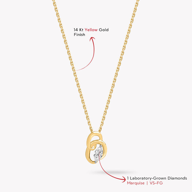 Coil Tease Pendant With Chain,,hi-res image number null