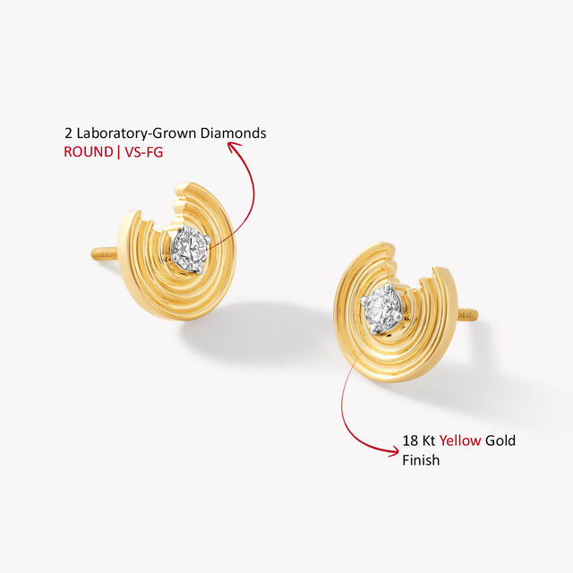 Ripple Effect Stud Earrings,,hi-res image number null