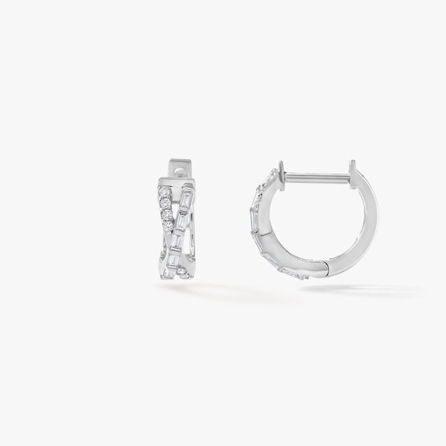Baguette Hoop Earrings,,hi-res image number null