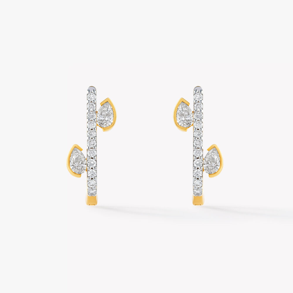 Chic Muse J Hoop Earrings,,hi-res image number null