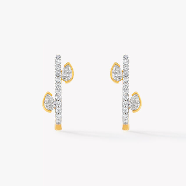 Chic Muse J Hoop Earrings,,hi-res image number null