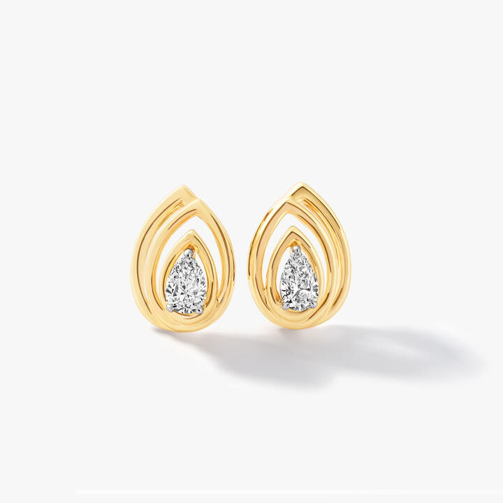Aureon Pear Glow Studs
