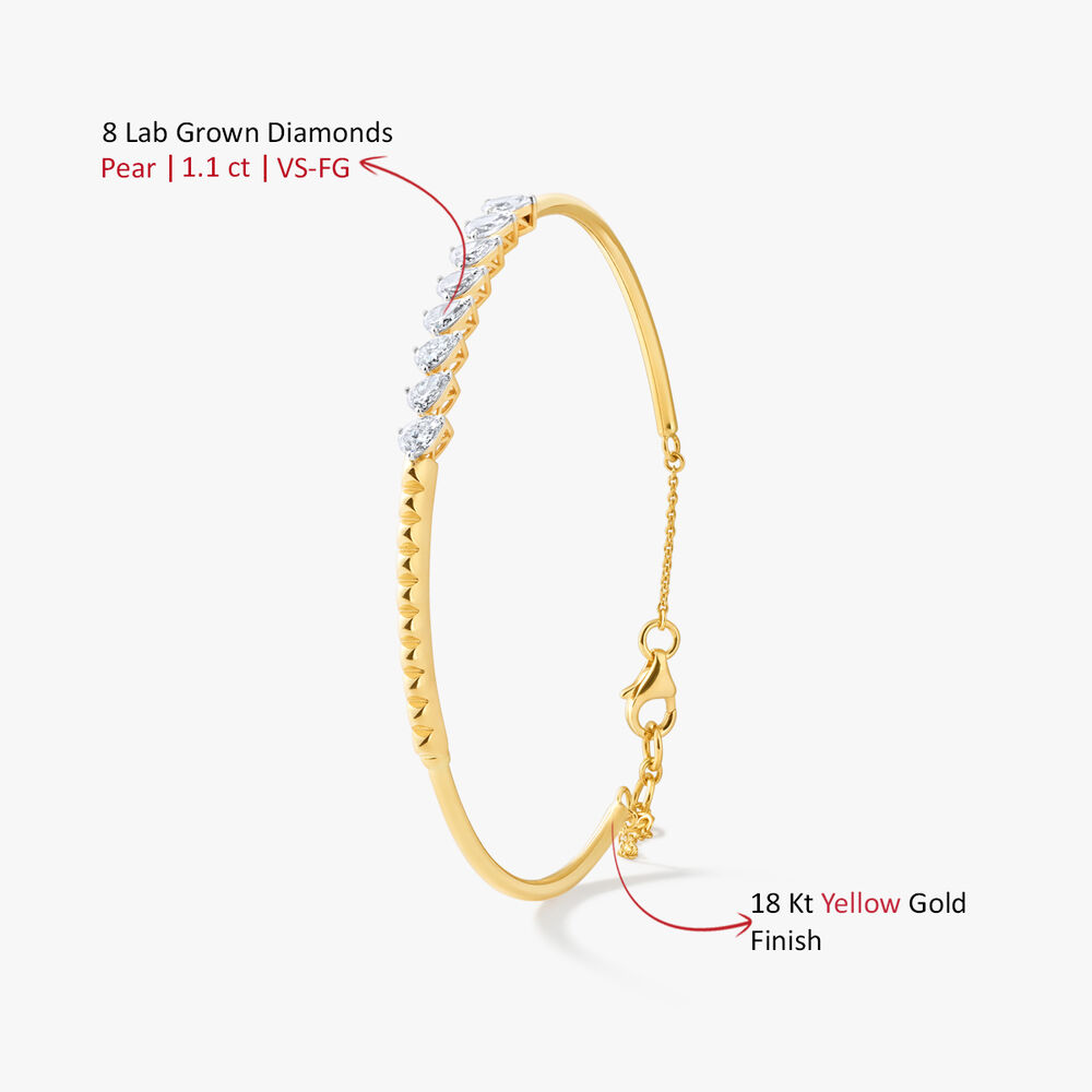 Veyona Pear Arc Bangle,,hi-res image number null